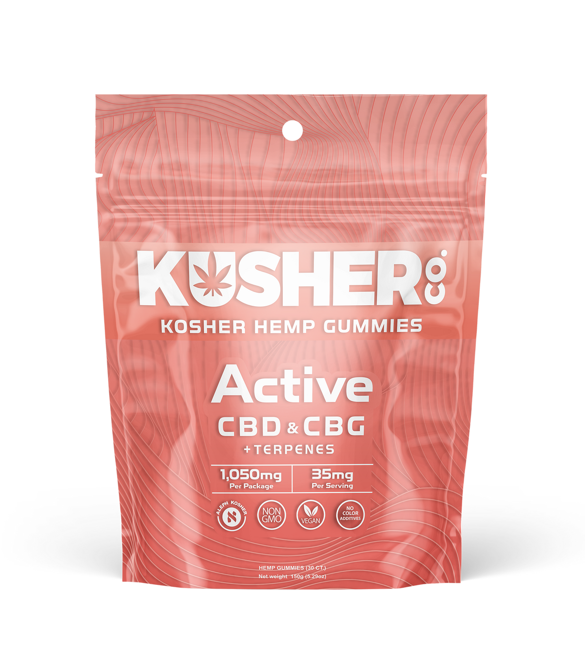 Active - Kosher Hemp Gummies (CBD+CBG & Terpenes) from info