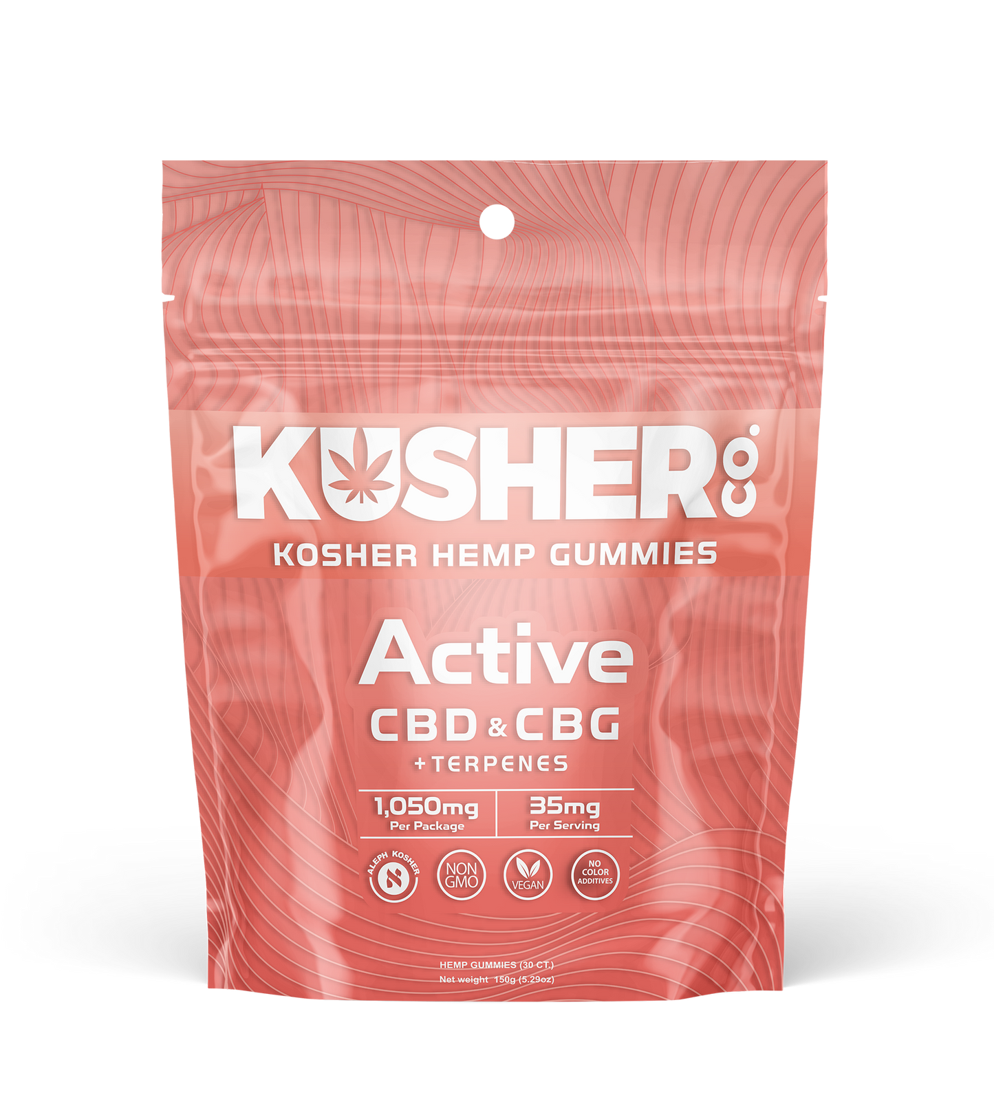 Active - Kosher Hemp Gummies (CBD+CBG & Terpenes)