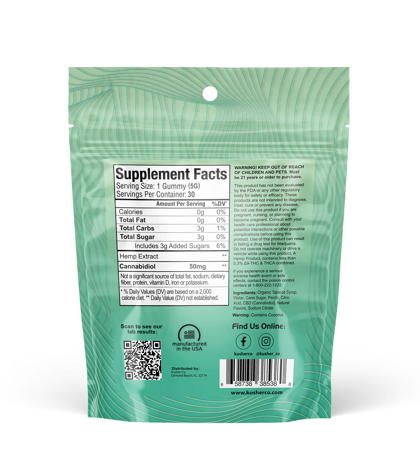 Wellness - Kosher Hemp Gummies (CBD)